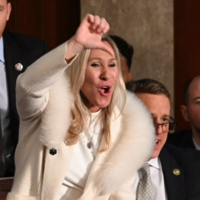 Marjorie Taylor Greene state of the union meme.