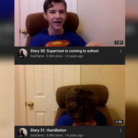 Diary Superman Is Coming to School / Diary Humiliation daxflame viral video and meme.