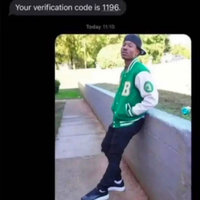 Your Verification Code is 1196 meme.
