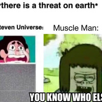 There Is A Threat On Earth Steven Universe meme example.