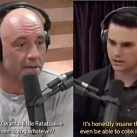 AI Joe Rogan Experience Parodies Joe Rogan and Ben Shapiro, discussing ratatouille.