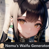 Nemu Waifu Generator example.