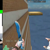 Crossfire Parkour screenshot and a related meme in Chinese