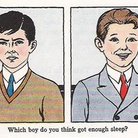 Which Boy Do You Think Got Enough Sleep?