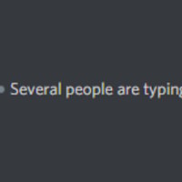 Several People Are Typing meme depicting the discord notification when numerous users are writing messages.