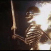 army of darkness fire skeleton meme