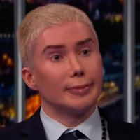 A photo of Oli London during an interview.