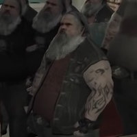 Byeah gta 4 fat bearded biker character.