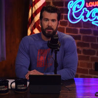 Steven Crowder Divorce depicting the host on the set of his podcast.