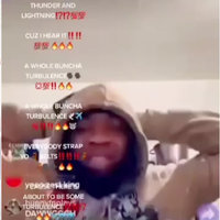 A Whole Bunch of Turbulence meme depicting videos from TikToker officialjustjo.