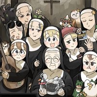 Little Nuns / Nuns And Ducks webcomic collage artwork.