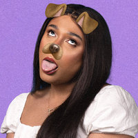 Image of Bloguerinha with dog ear filter