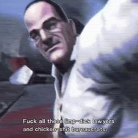 Senator armstrong limp dicked lawyers and chickenshit bureaucrats speech from metal gear rising revengeance.
