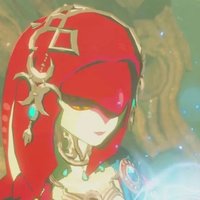 A screenshot of the character mipha from zelda breath of the wild.