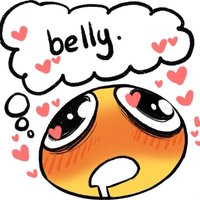 Dreaming Drooling Emoji Drooling blushing emoji dreaming about belly meme.