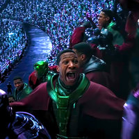 Kang Council Cheering Kang Council meme depicting Jonathan Majors from ant man and the wasp quantumania.