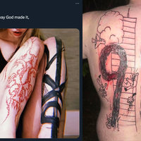 Changed My Body From the Way God Made It, It Reflects My Altered Mind Changed My Body From the Way God Made It, It Reflects My Altered Mind Grimes tweet and meme.