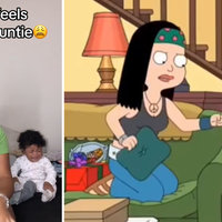 Leave Me Alone Baby / You're My Baby tiktok video example and the original clip from American dad.