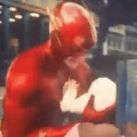 The Flash Microwaving a Baby meme and scene from the 2023 dc comics movie.