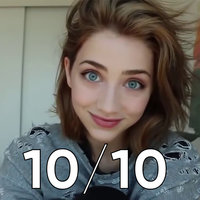 Image of Emily Rudd with 10/10 written beneath her face