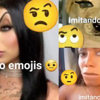 Imitando Emojis / Mimicking Emojis depicting examples of the trend.