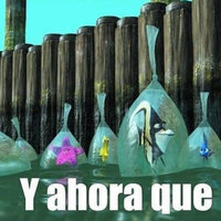 ¿Y Ahora Qué? / Now What? Y Ahora Qué / Now What meme format depicting a scene of fish floating in the water stuck in bags from the movie finding nemo.