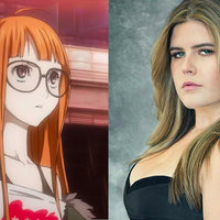 Persona 5 Voice Actress Erica Lindbeck AI Voice Controversy An image of Persona 5 character Futaba Sakura and voice actress Erica Lindbeck.