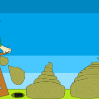 Paw Barker making giant poops