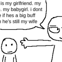 I Don't Care If He's A Big Buff Man, He's Still My Wife I Don't Care If He's A Big Buff Man He's Still My Wife original drawing.