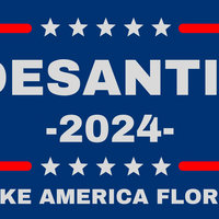 DeSantis 2024 DeSantis 2024 Make America Florida campaign artwork.