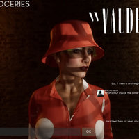 Vaudeville (Video Game) A screenshot from the 2023 video game Vaudeville.