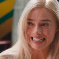 Crying Barbie / Margot Robbie Crying Crying Barbie meme format depicting actress Margot Robbie in tears from the 2023 barbie movie.