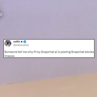 Snapchat AI Posted Its Own Story video screenshot.