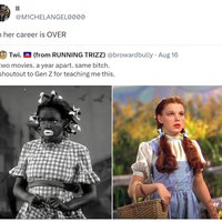 Judy Garland "Cancelled" / Two Movies, Same Bitch x user "cancels" judy garland