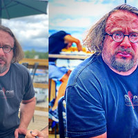 Sam Hyde Straining Sam Hyde in a photo depicting the content creator straining his face.