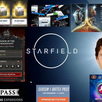 Starfield Menu Controversy depicting a parody meme example adding numerous boxes of content overlaid on the original.