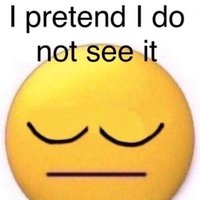 I Pretend I Do Not See It meme
