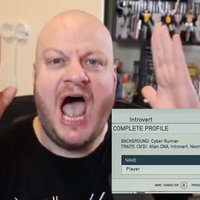 Starfield Pronoun Options Controversy depicting the in-game options menu and a screenshot of YouTuber HeelvsBabyface yelling.