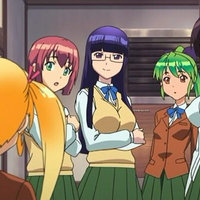 A screenshot of characters from the anime Futabu By Bosshi.