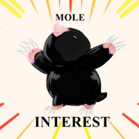 drawing of a mole captioned "mole interest"