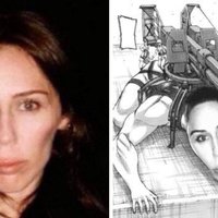 Miley Cyrus Brunette Hair original image and meme example.