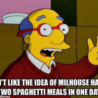 Kirk Van Houten holding up two fingers