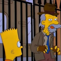 Liver and Onions meme depicting the scene from the Simpsons in which Chester Lampwick smacks his lips as he suggests having some liver and onions.