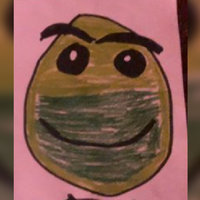 Normal Difficulty Face Drawing (Geometry Dash) Normal Difficulty Face Drawing depicting an amateur drawing of a green smiley face.