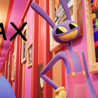 The character Jax from The Amazing Digital Circus animated series.