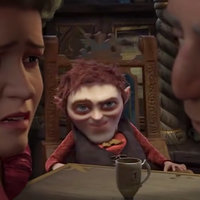 Rumpelstiltskin Sliding In a Chair meme from Shrek