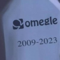 An image of a gravestone showing "Omegle 2009-2023" in reference to the site's shutdown in November 2023.