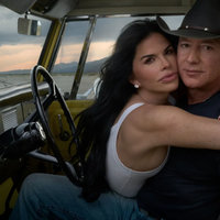 Cowboy Jeff Bezos / 2023 Vogue Photoshoot A photo of Cowboy Jeff Bezos and his wife Lauren Sanchez from their November 2023 Vogue photoshoot.