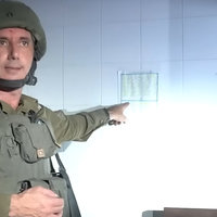 There Is a List meme and viral video depicting IDF Admiral Daniel Hagari pointing at a calendar hanging on the wall.