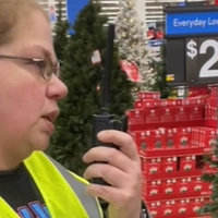 Gail Lewis Walmart Associate Signing Out viral video and meme.